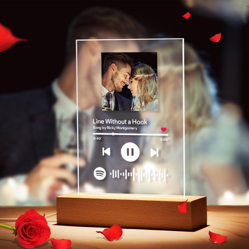 Custom Spotify Glass Music Plaque