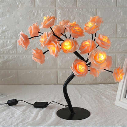 LED tree light rose small tree light